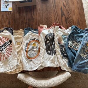 7 long sleeve Timy Whales Tees - Size 5